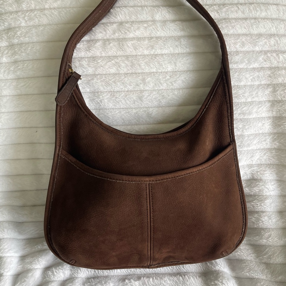 Coach Chocolate Nubuc Pocket Ergo